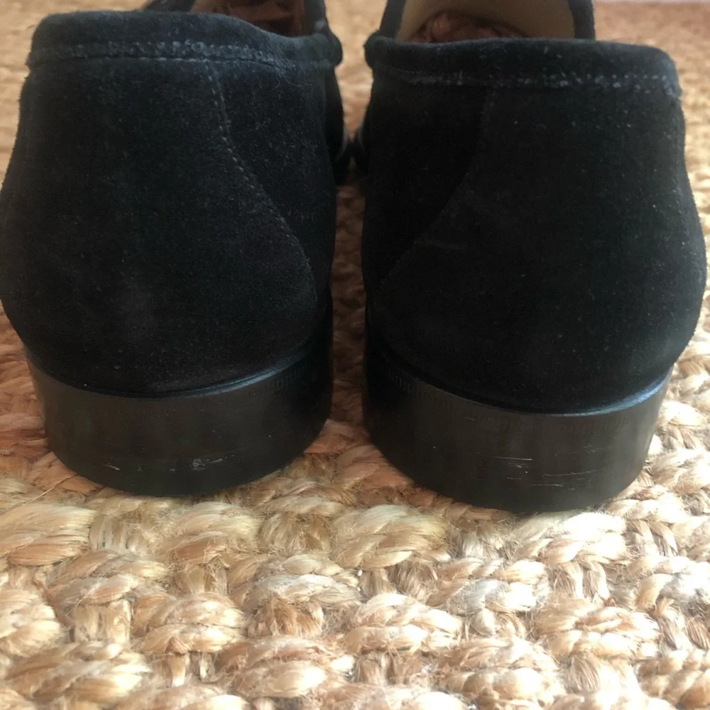 Gucci: Suede Horsebit Loafer. Vintage. Black. Size 9 D